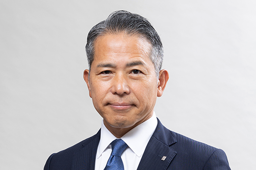 株主の皆様へ、社長の上月よりメッセージ。